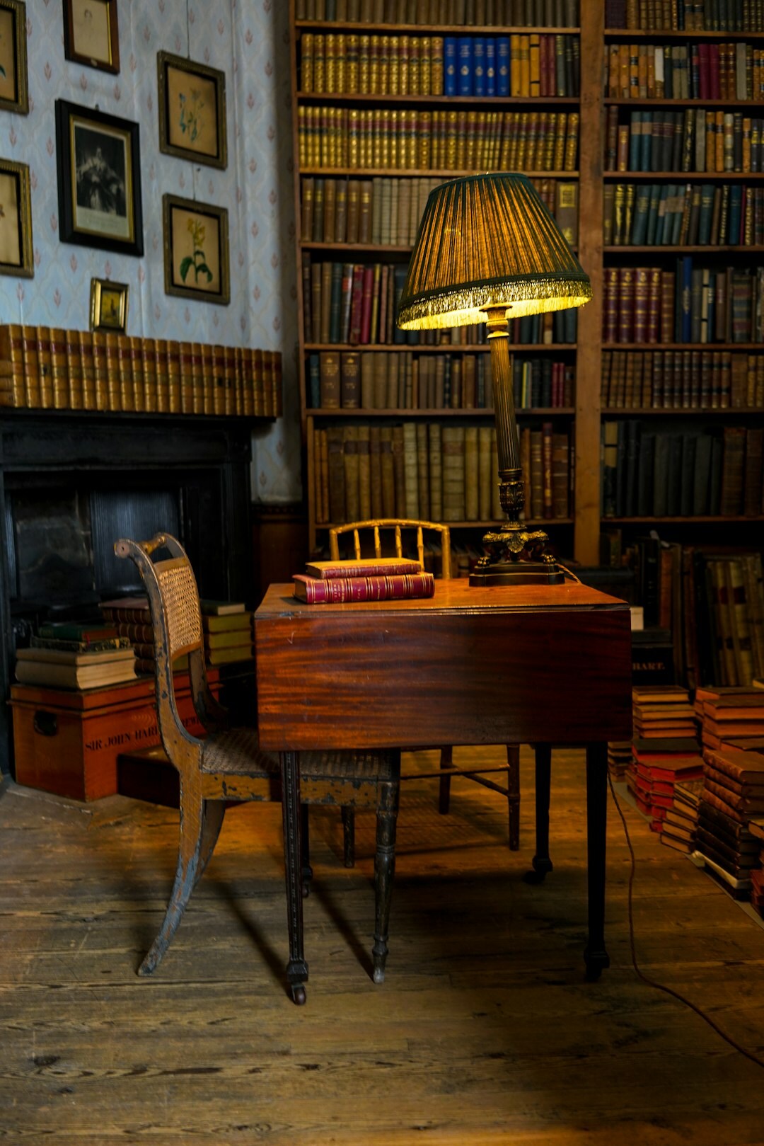 mysterious book in library